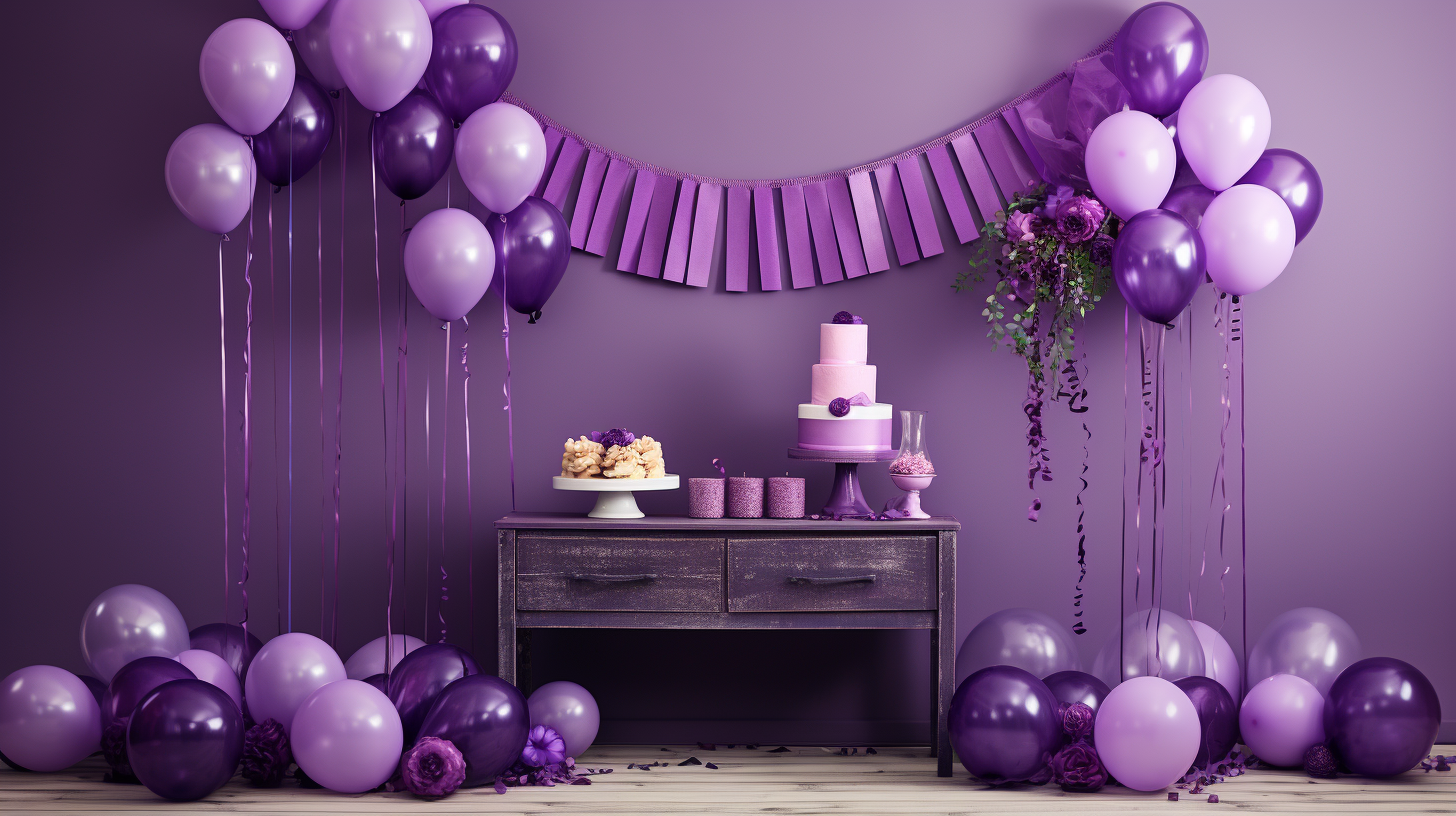 Purple Bachelorette Party Decorations